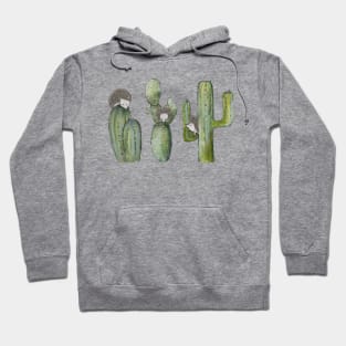 Hedgehogs on cactus Hoodie